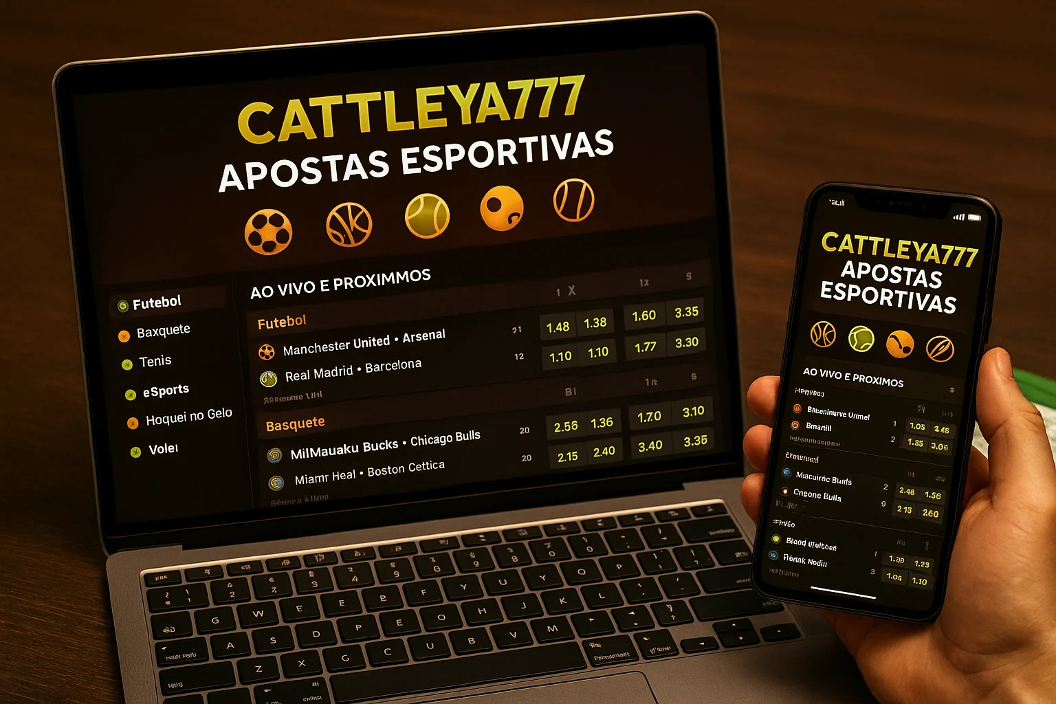 Aposte em apostas esportivas no cassino online CATTLEYA777