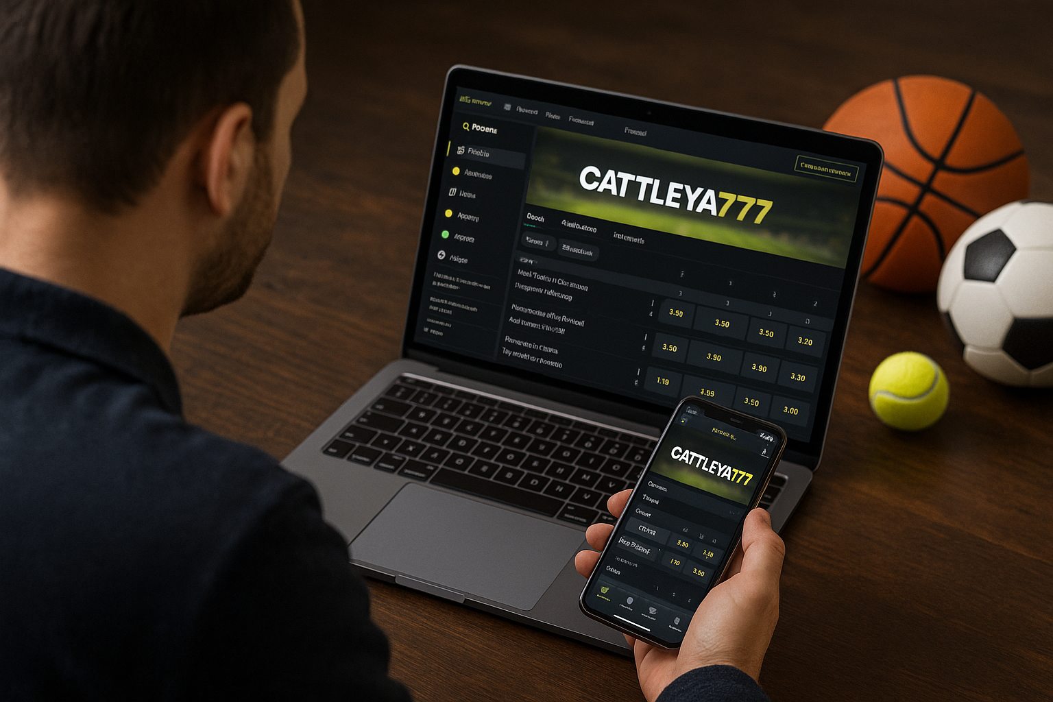 Apostas esportivas no cassino online CATTLEYA777