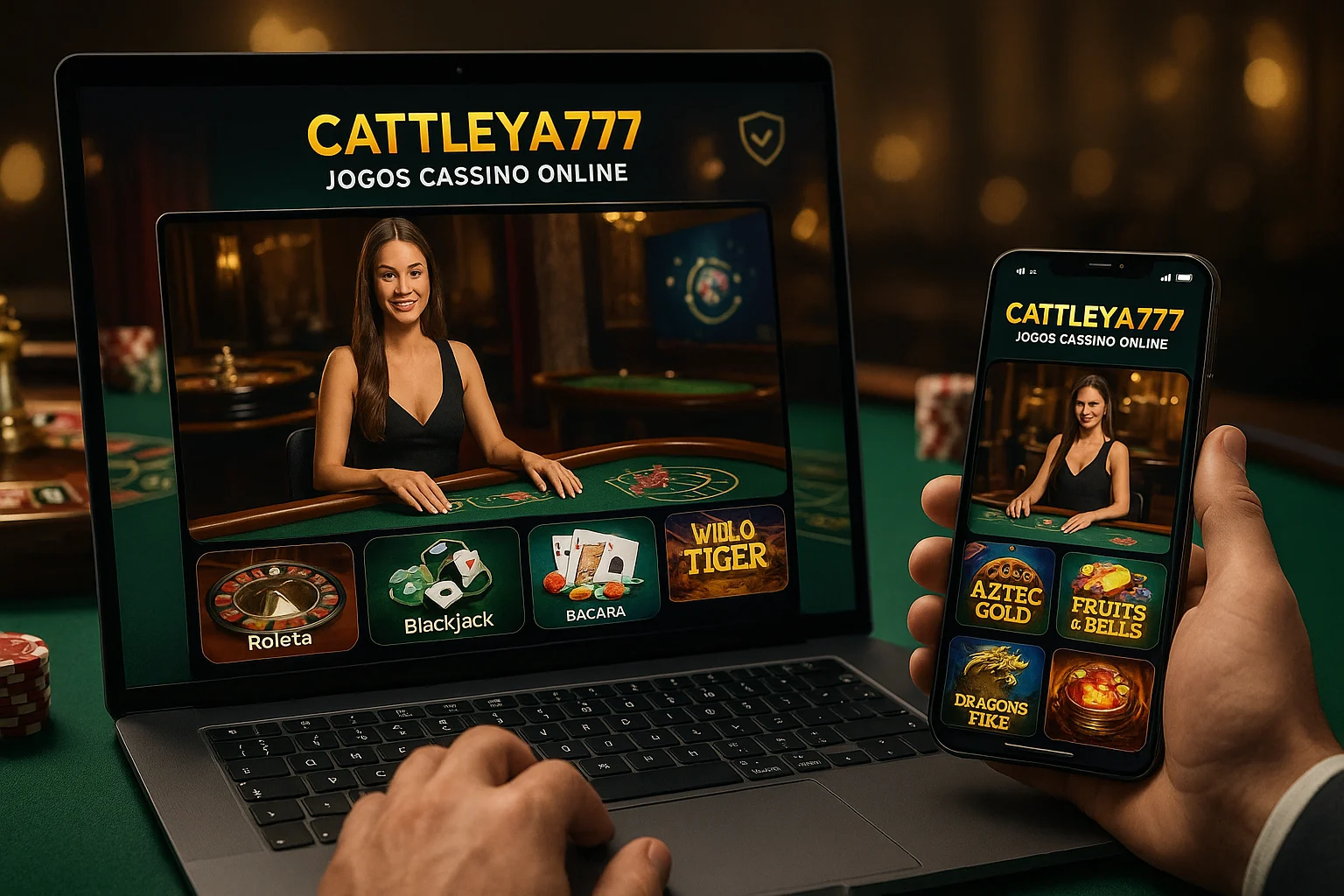Jogos de cassino online inovadores e emocionantes na CATTLEYA777